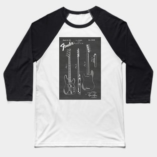 US Patent - Fender Bass Guitar Baseball T-Shirt